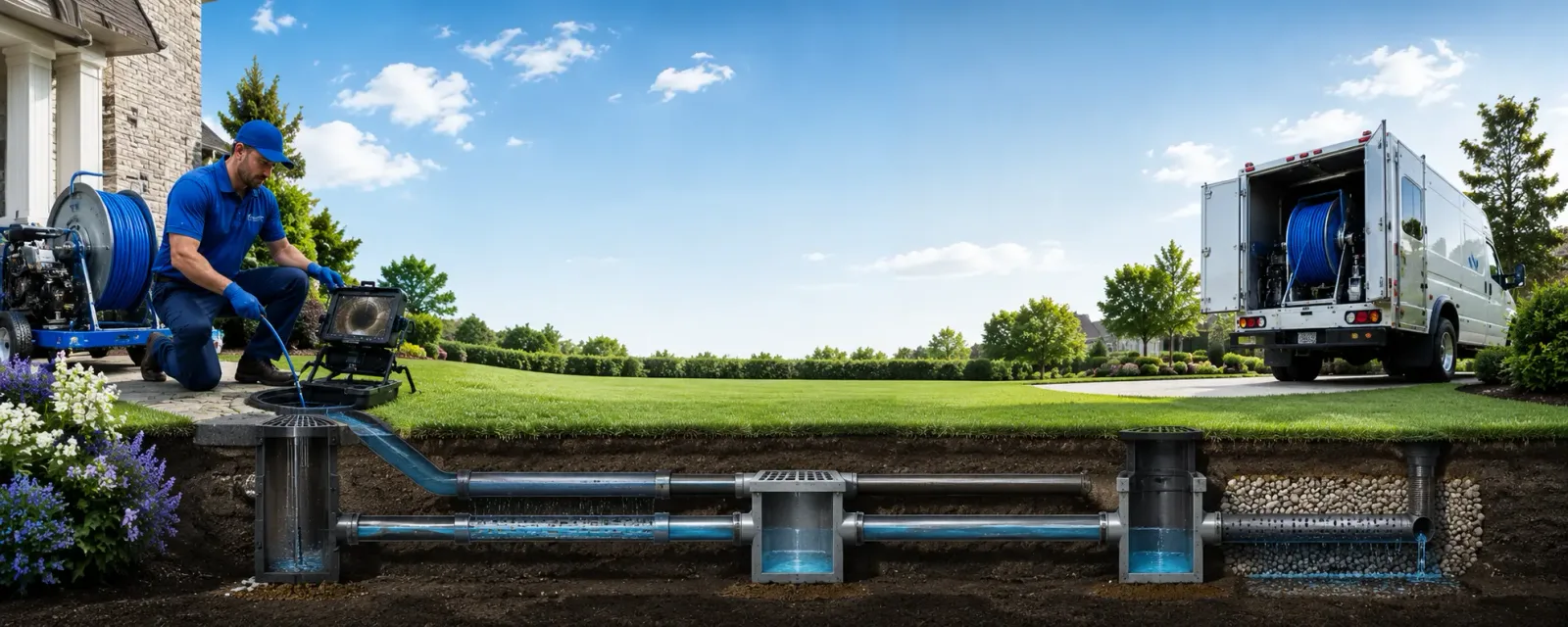 Outdoor drain cleaning information for Damascus, PA